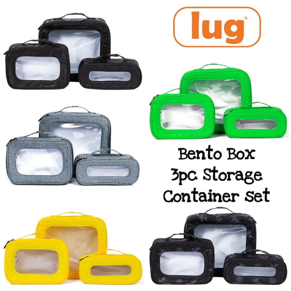 Lug Bento Box 3pc Storage Container Set NWT